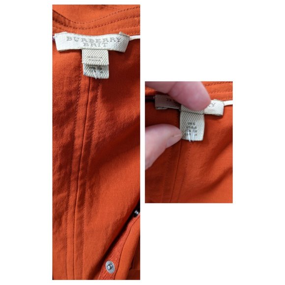 Burberry Brit Arabelle Burnt Orange Dress 4 - Picture 9 of 10